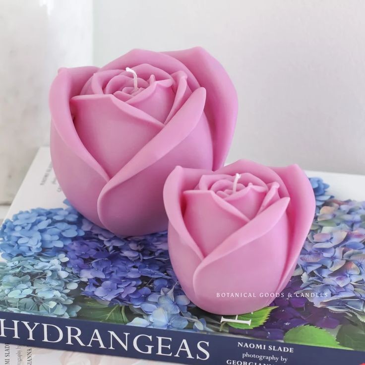 Rose Flower Candle