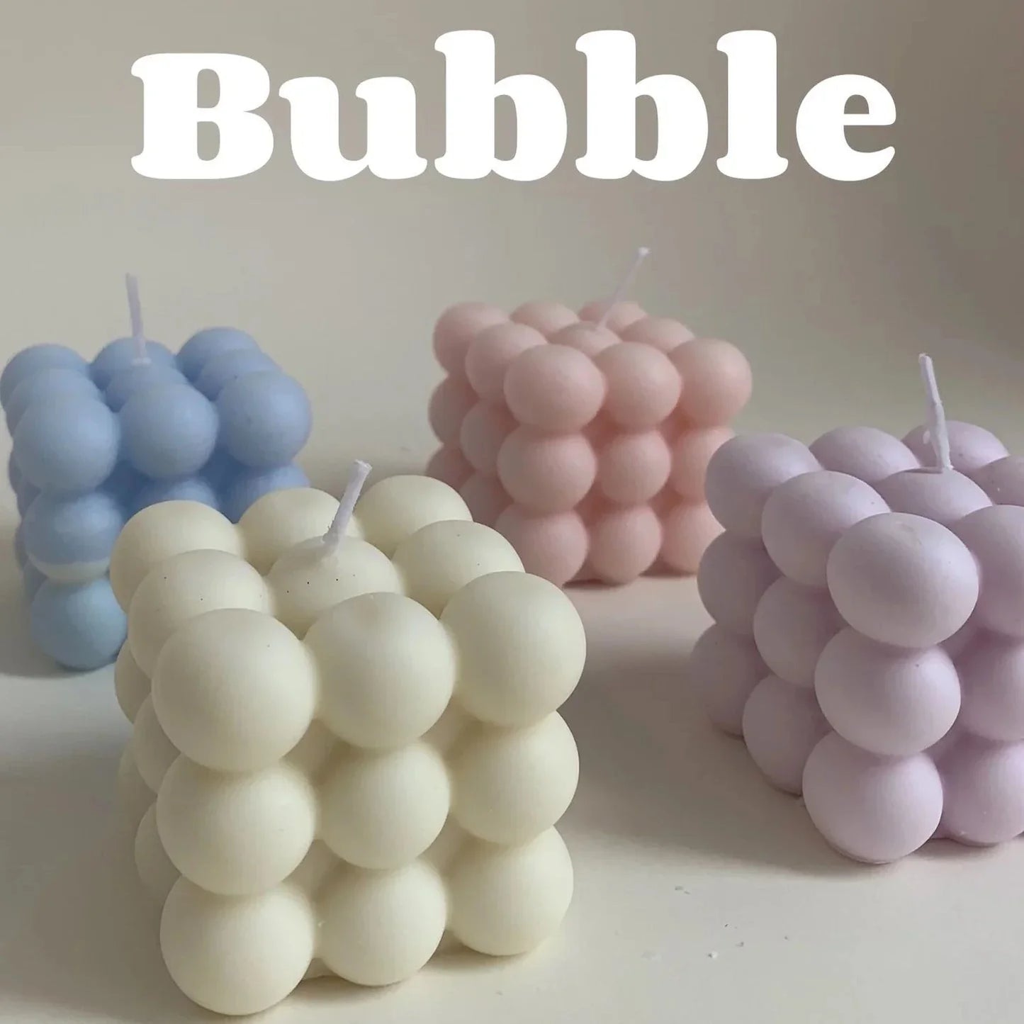 Pastel Bubble candle