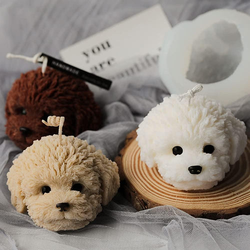 Puppy Face Candle