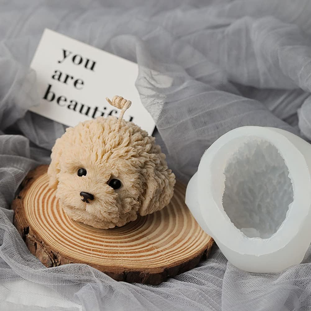Puppy Face Candle