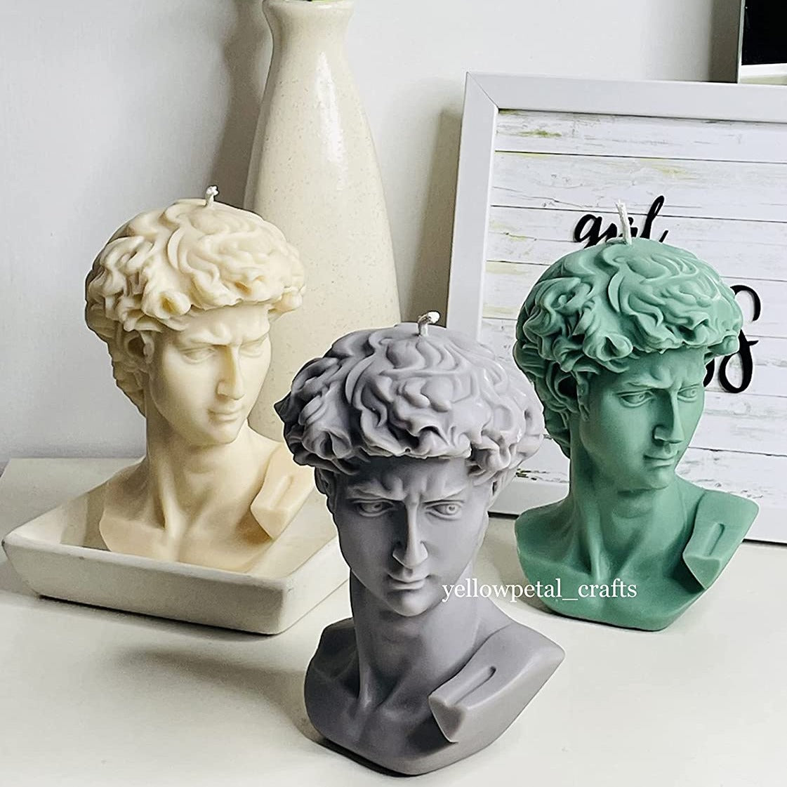 Mini David Candle (Set of 4)