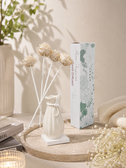 Luxury Flower Reed Diffuser Vase – Long Lasting Home Fragrance & Elegant Décor🏺