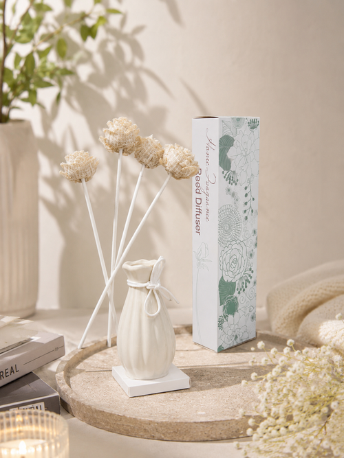 Luxury Flower Reed Diffuser Vase – Long Lasting Home Fragrance & Elegant Décor🏺
