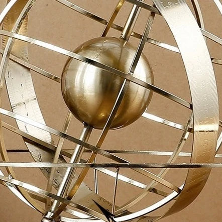 Uri Globe Ornament – Luxury Metal Tabletop Décor