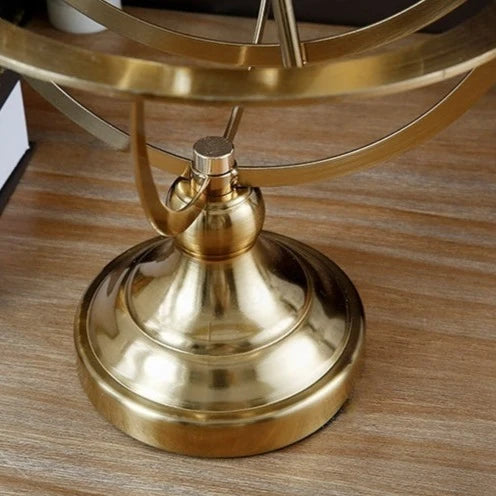 Uri Globe Ornament – Luxury Metal Tabletop Décor