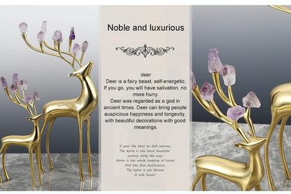 Ardax Brass Deer – Luxury Decorative Sculpture