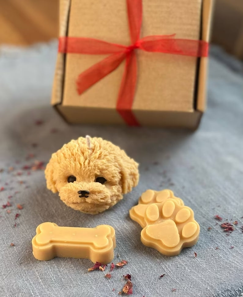 Puppy Face Candle