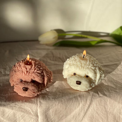 Puppy Face Candle