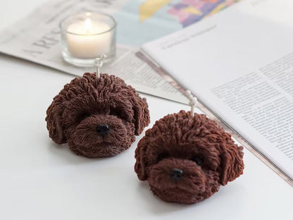 Puppy Face Candle