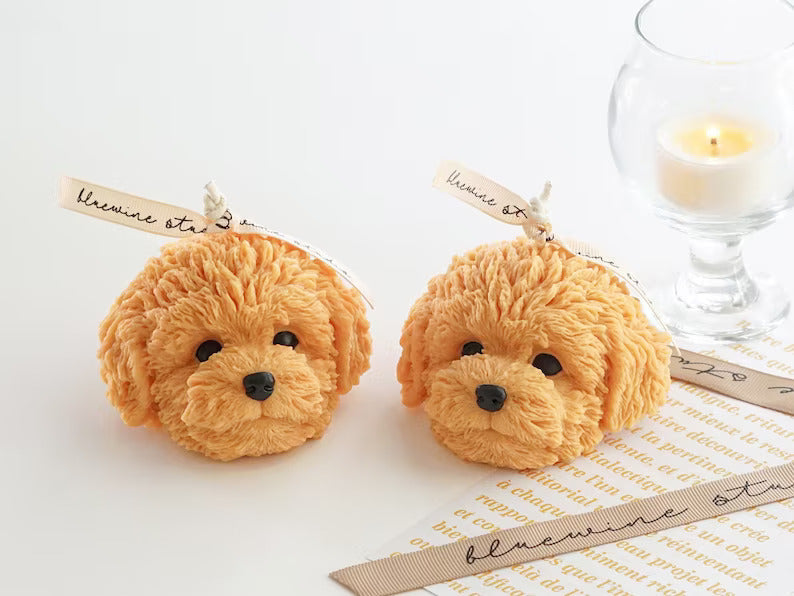 Puppy Face Candle