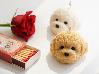 Puppy Face Candle