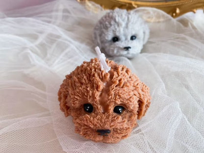 Puppy Face Candle